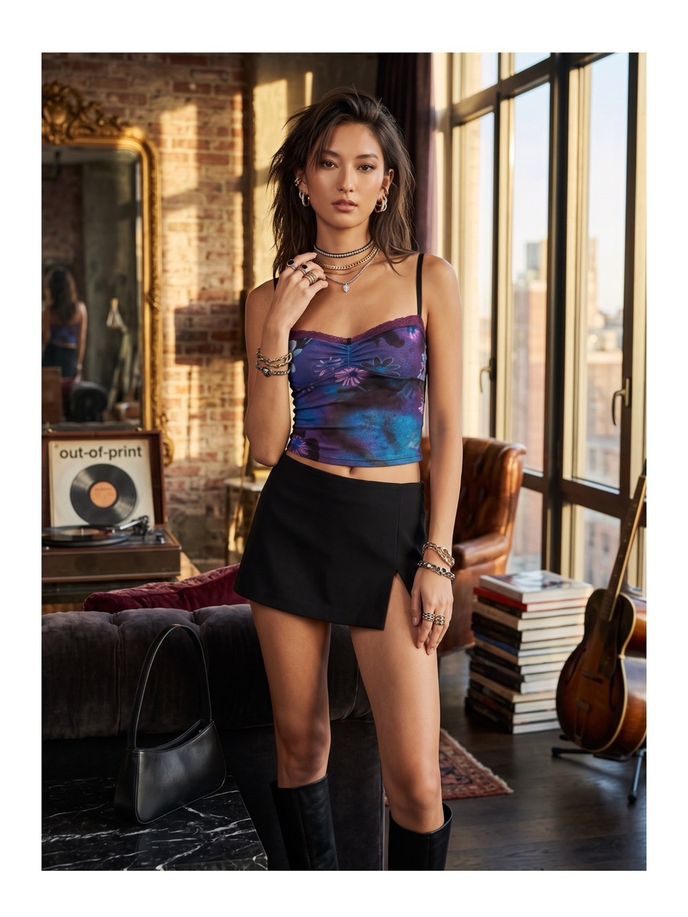 new Free People Intimately x REVOLVE 𖦹 Airbrush Dreams Cami 𖦹 Night Combo 𖦹 XL